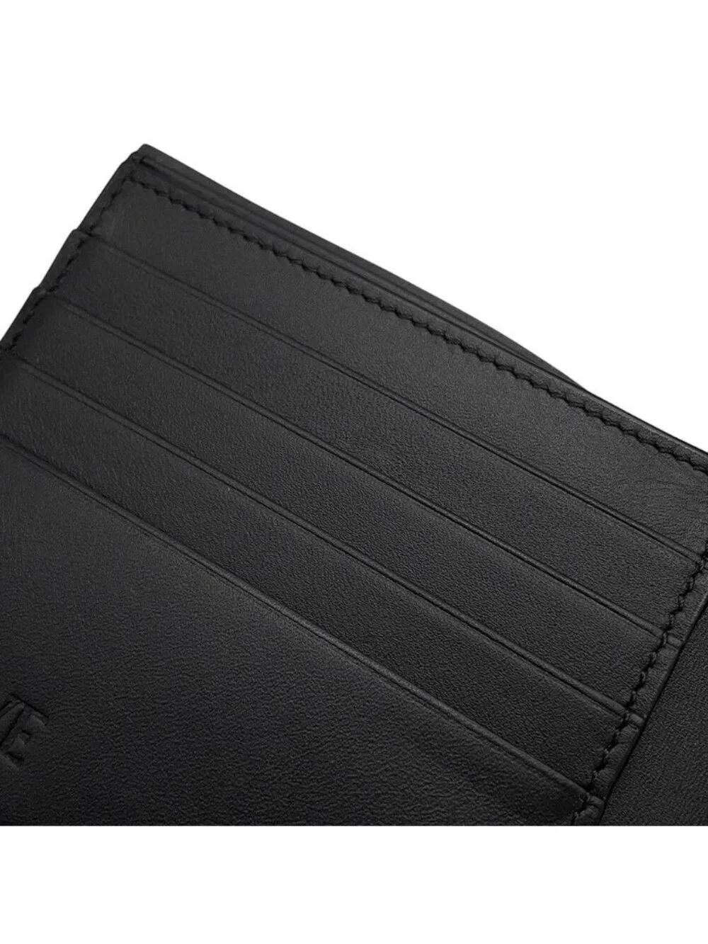 Loewe Bifold Wallet Coin Soft Grain Calf Leather Black